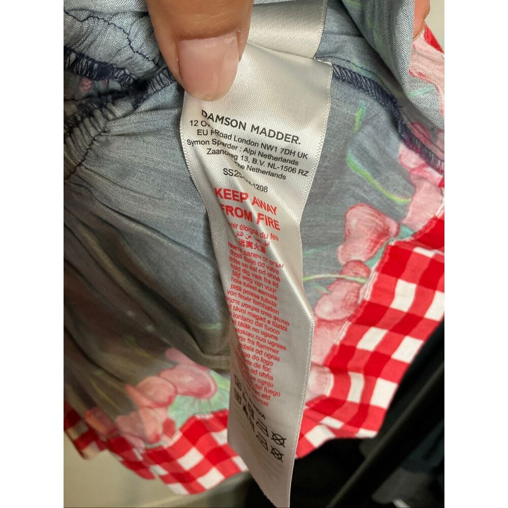 Damson Madder Allegra Puff Sleeve Blouse | Blue in 10 - Picture 11 of 11